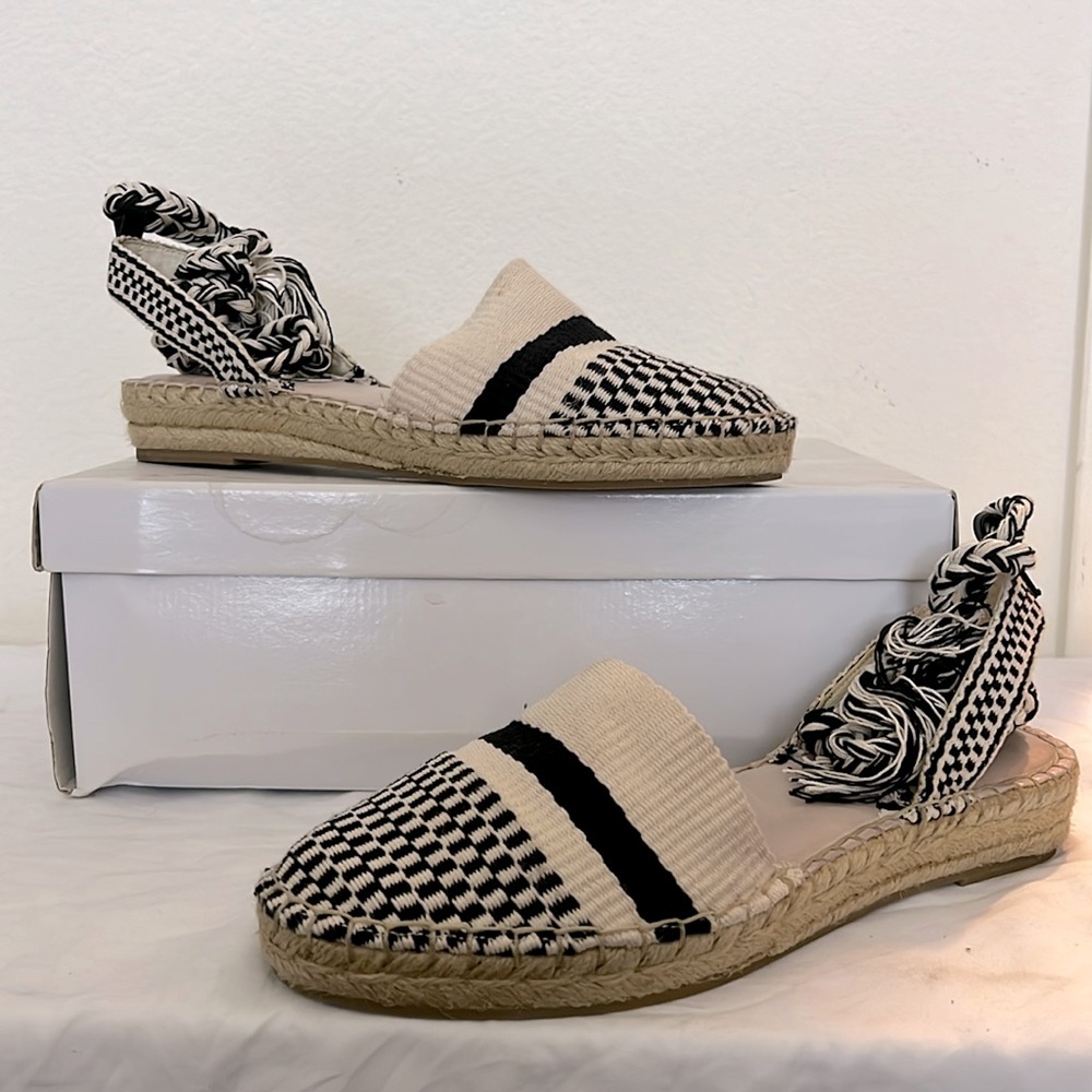 Steve Madden Women Lace-up Espadrille Flats - Size 8.5